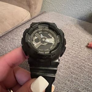 Black baby G-shock watch.
